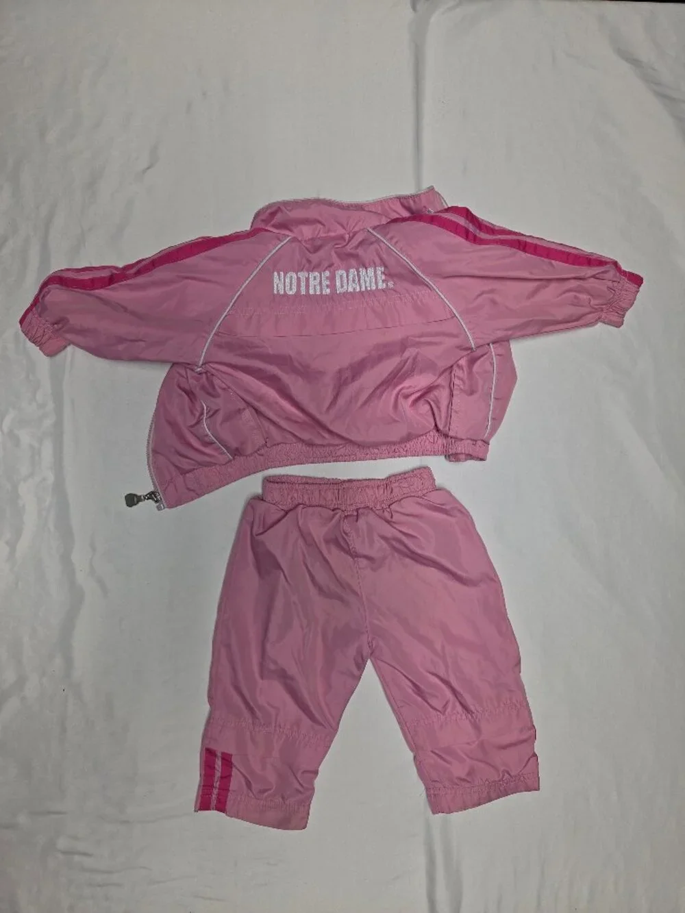 adidas Notre Dame Fighting Irish Pink Tracksuit Set 12 Months